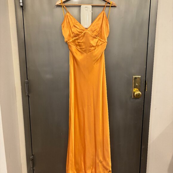 Bardot Orange Slip Dress - Picture 1 of 3